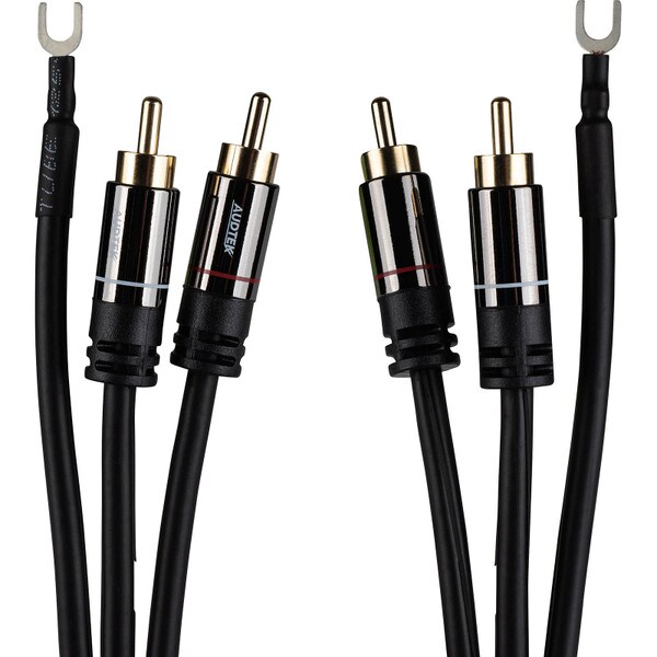 Main product image for Audtek DMCG6 Premium Dual 6 ft. RCA Turntable Cable with External Ground Wire181-966